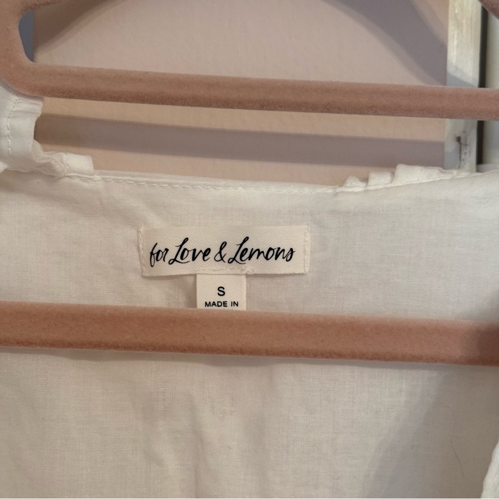 For Love & Lemons Serena Mini Dress White - Picture 8 of 8
